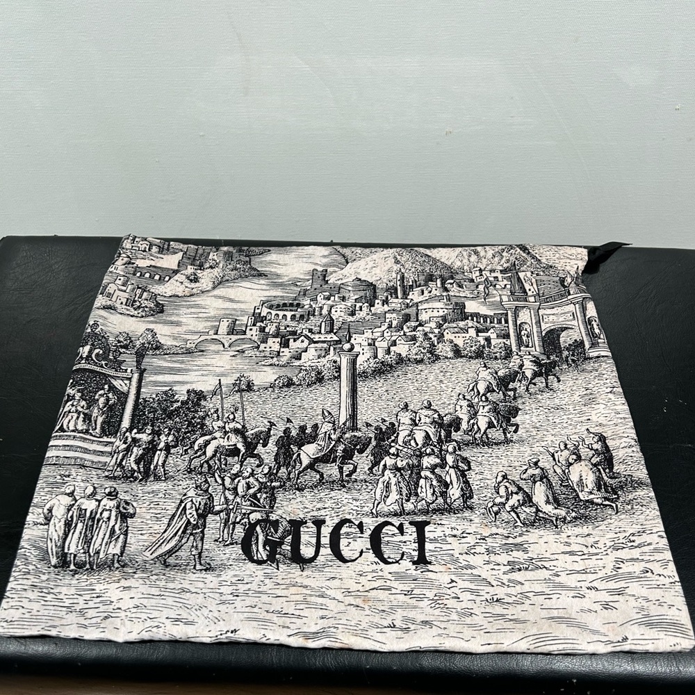 Limited Edition GUCCI Castle Print Dust Bag